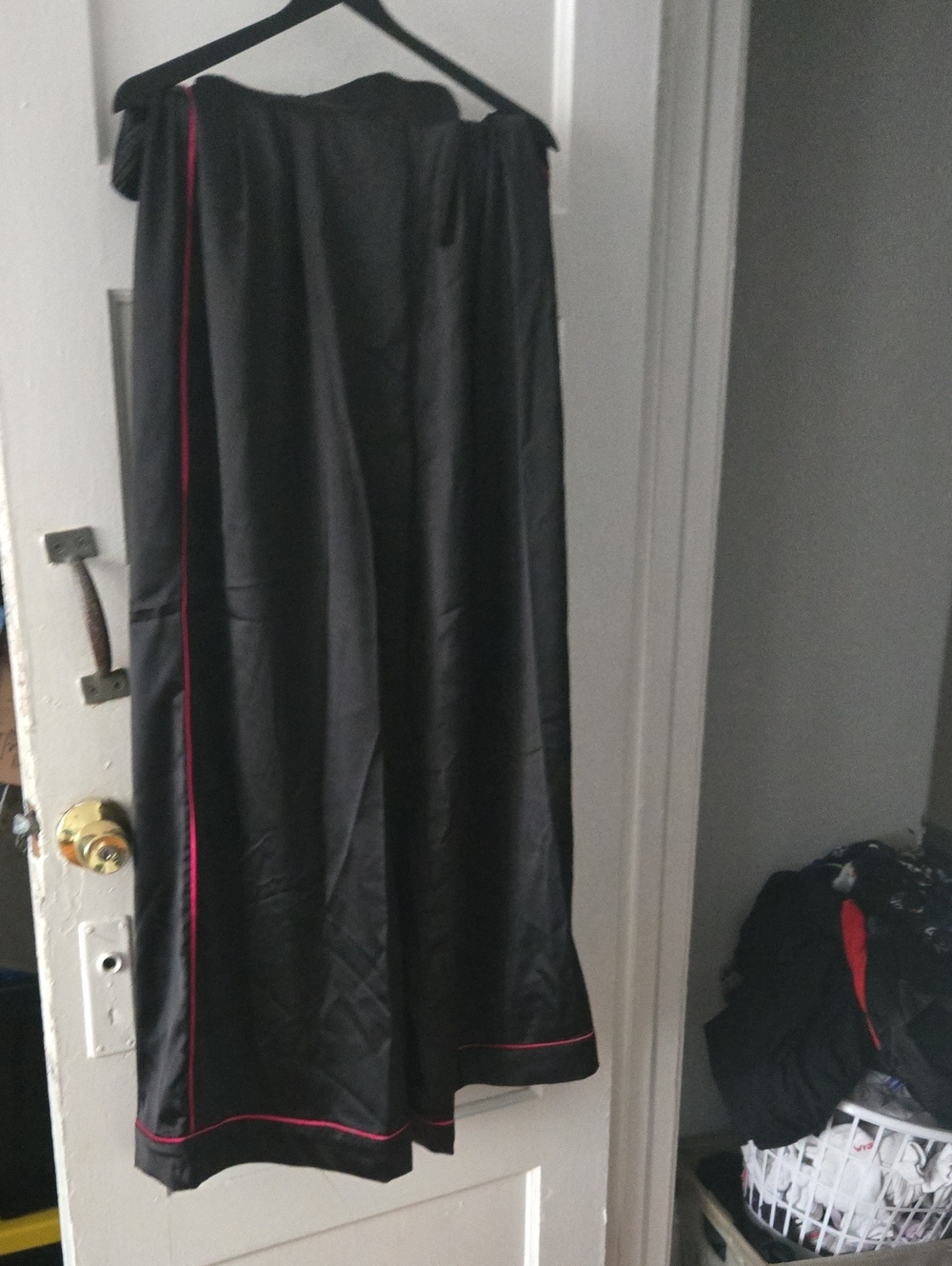 torrid Black Maxi Skirt with Pink Trim